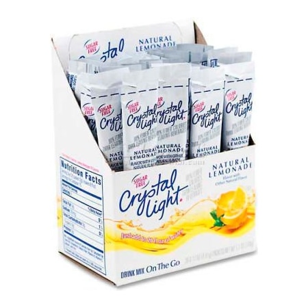 Marjack Crystal Light On-The-Go Mix Sticks, Lemonade, 0.17 oz., 30/Box KRF79660